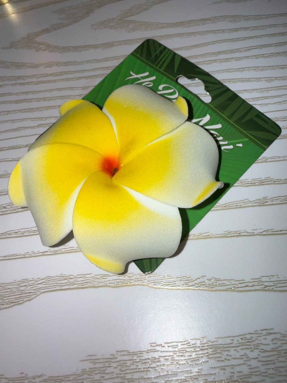 Hawaiian He Pua Nani Collection Plumeria Hair Clip